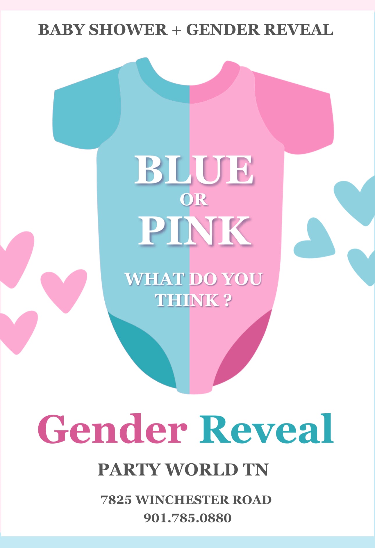 Baby Shower + Gender Reveal